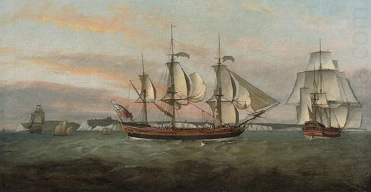 Francis Holman The three-masted merchantman china oil painting image